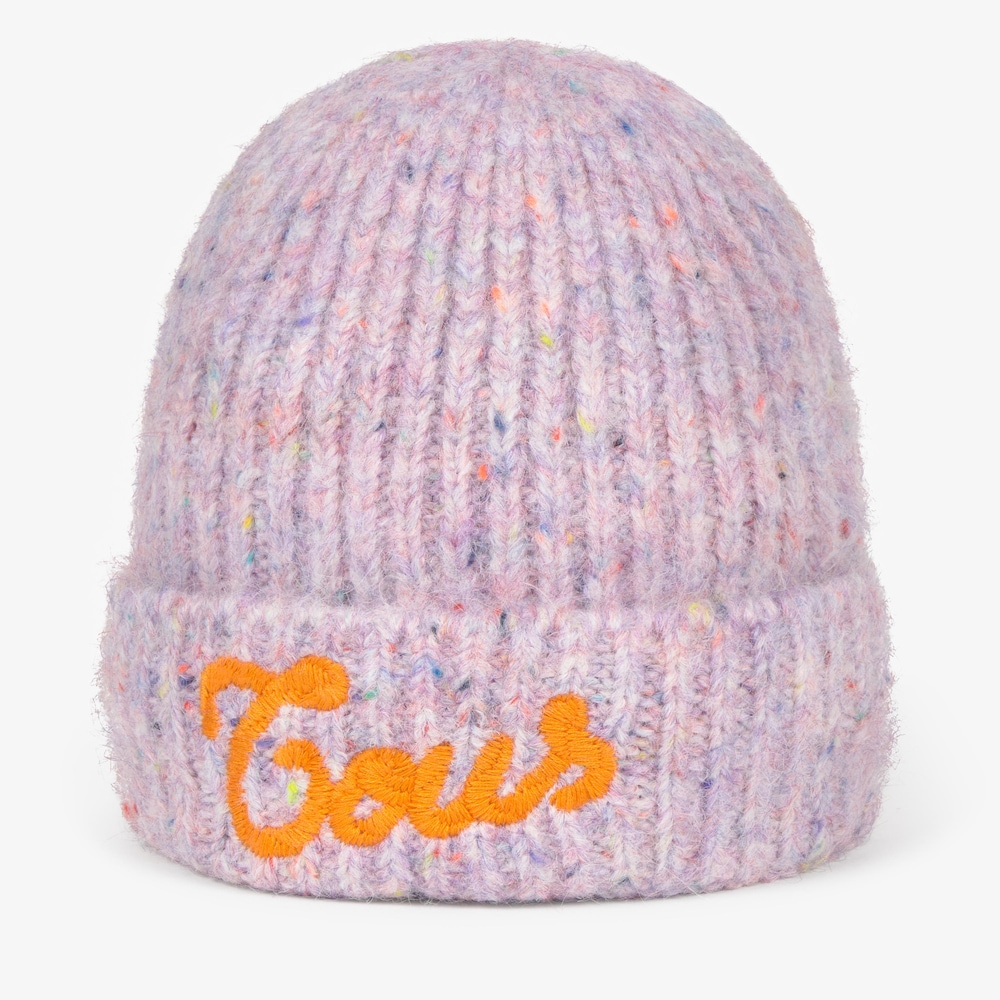 モーブカラーのニットビーニー TOUS Monogran