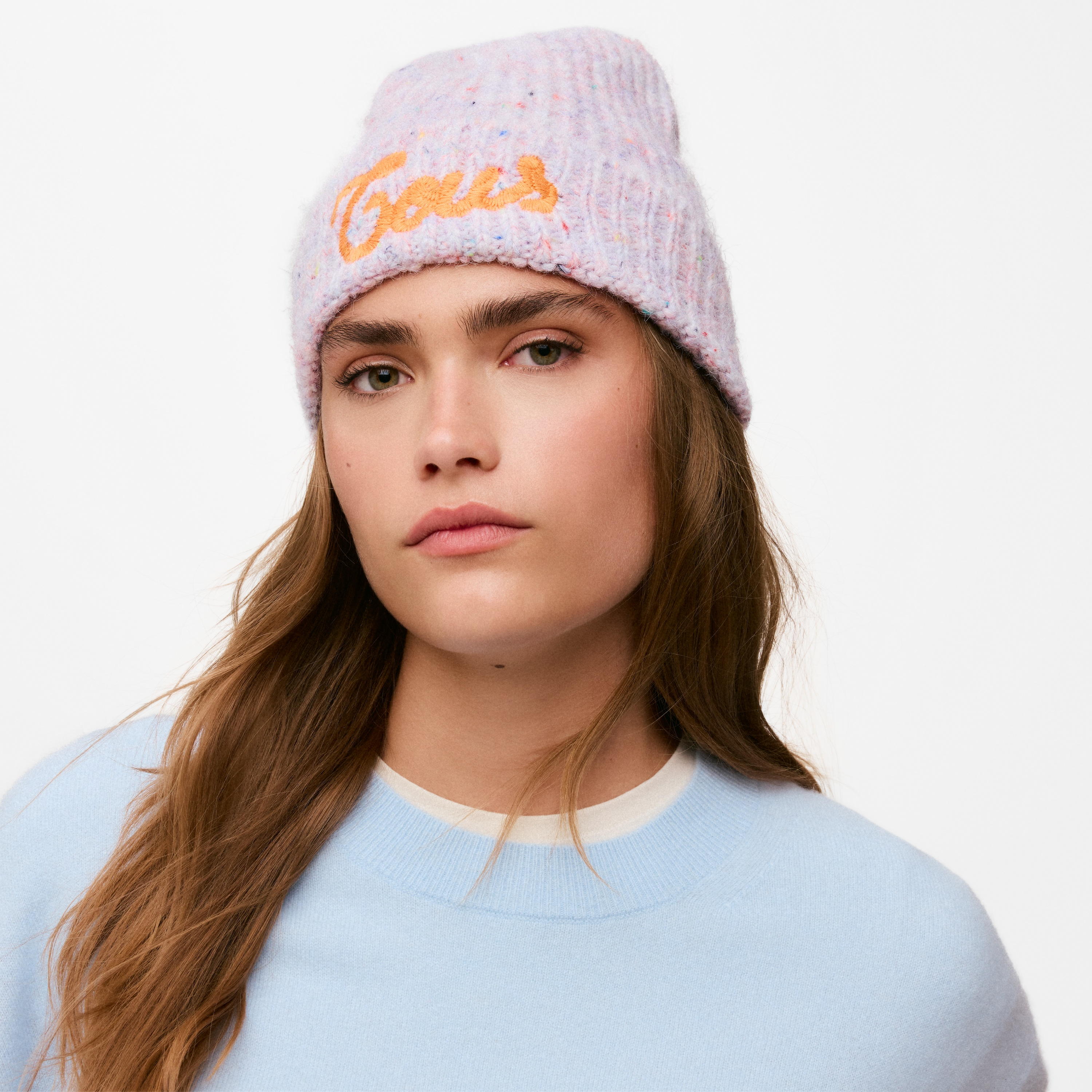 Mauve knit Beanie TOUS Monogran