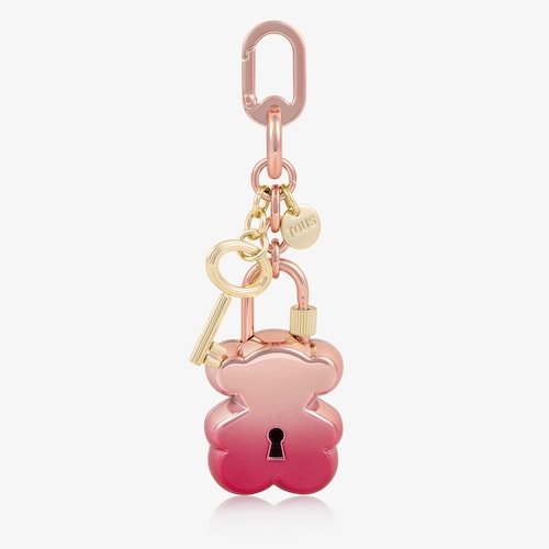 Llavero oso y llave rosa TOUS Bear lock