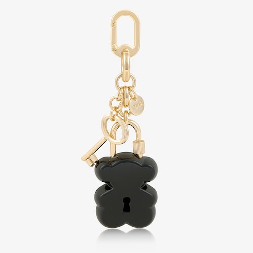 Llavero oso y llave negro TOUS Bear lock
