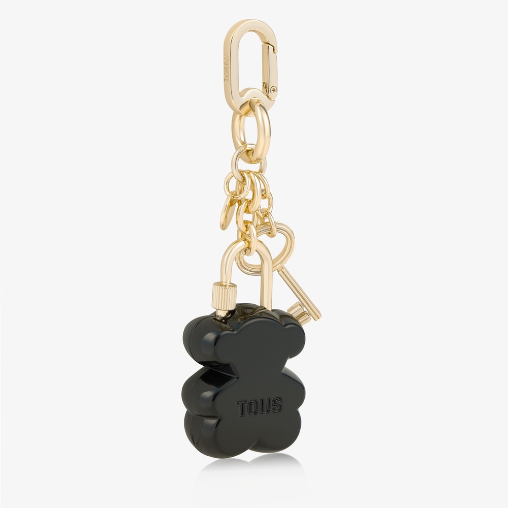Llavero oso y llave negro TOUS Bear lock