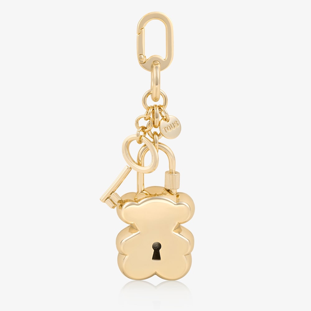 Llavero oso y llave dorado TOUS Bear lock