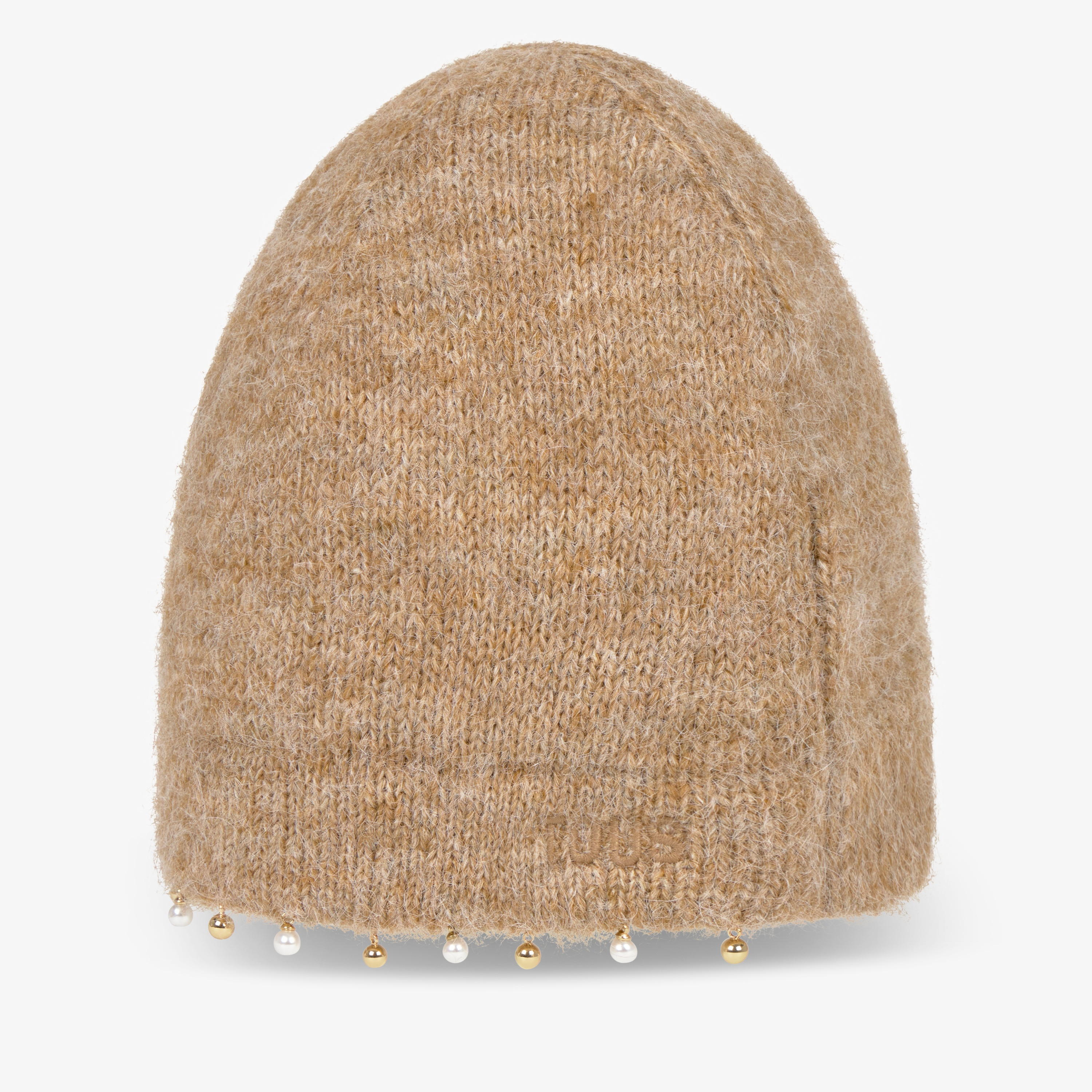 Mocha-colored knit Beanie TOUS Earrings