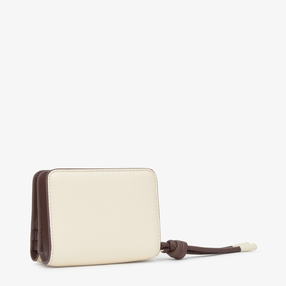 Billetera mediana doble beige New Dorp