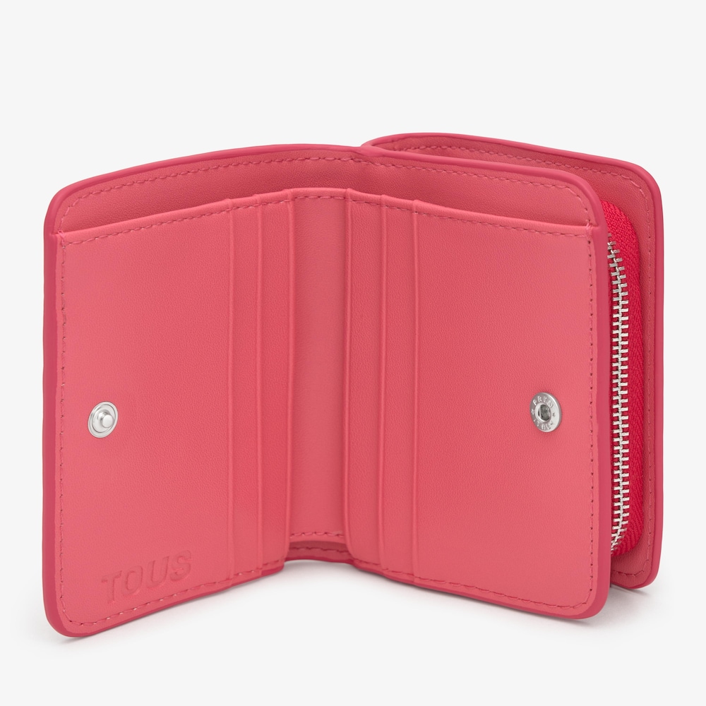 Billetera mediana doble fucsia New Dorp