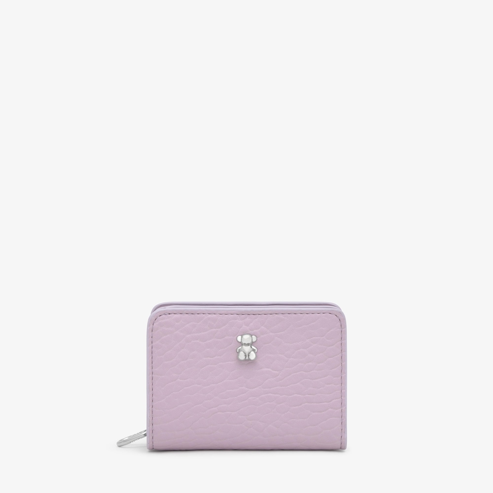 Billetera mediana doble malva New Dorp