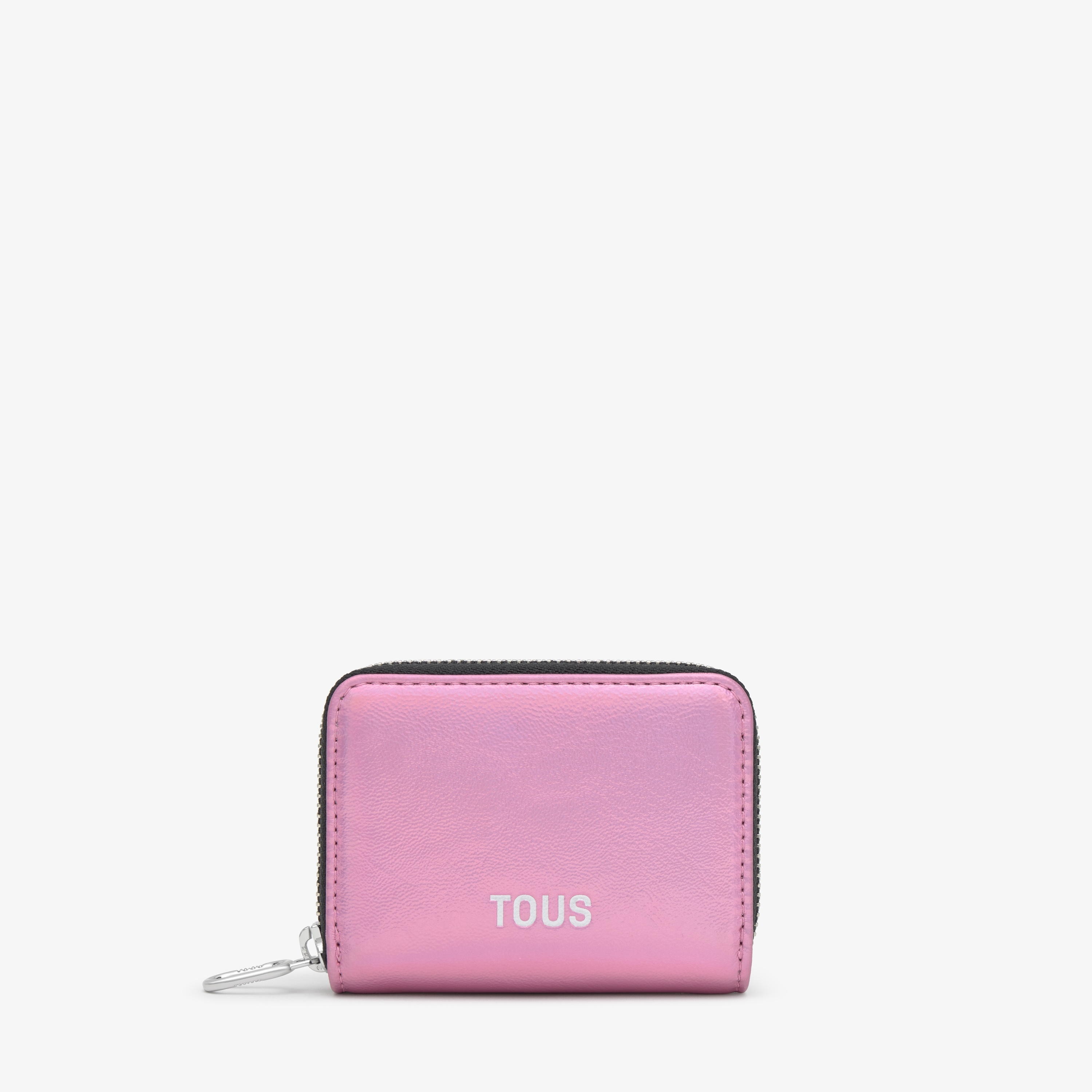 Medium metalized pink Change purse TOUS New Dorp