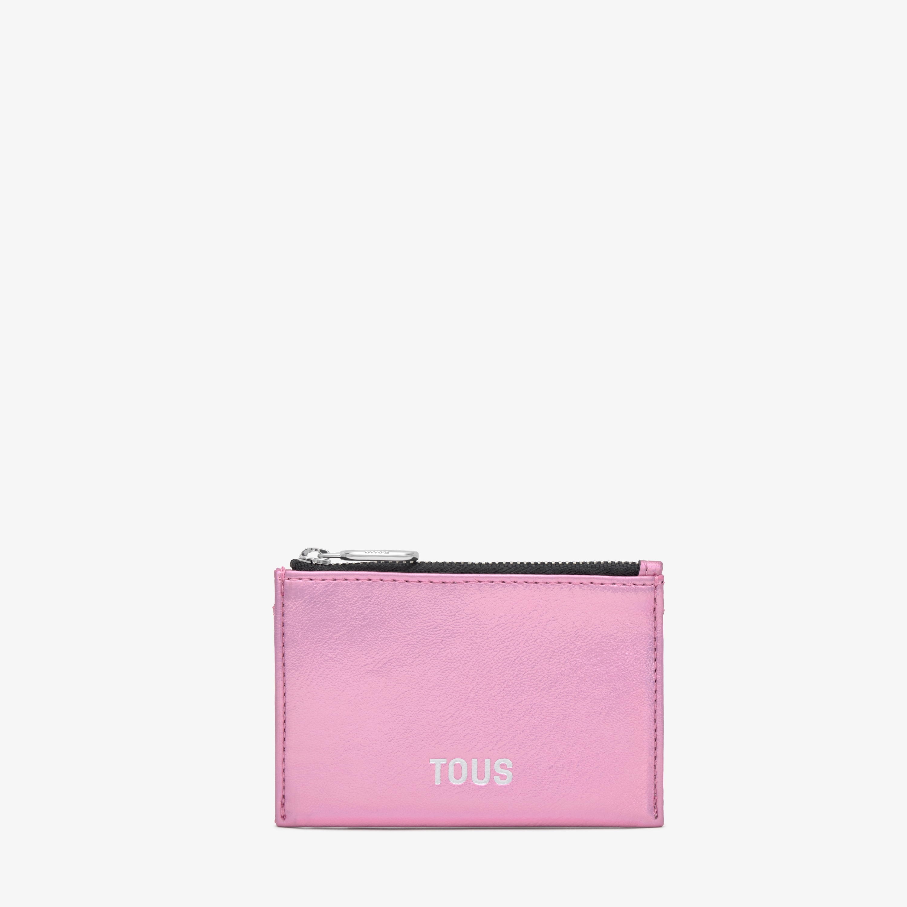 Metalized pink Change purse cardholder TOUS New Dorp