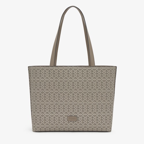 Large taupe Tote bag TOUS Infinity