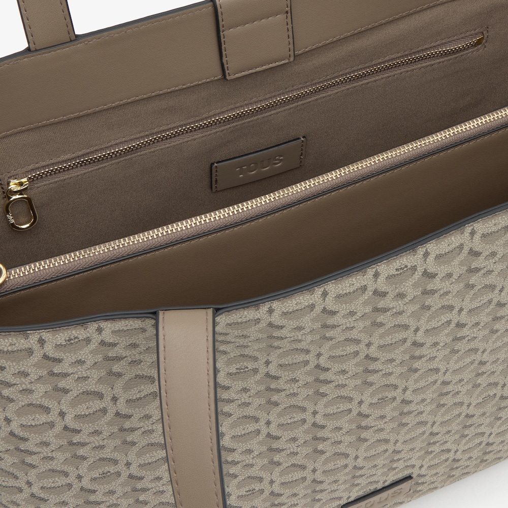 Large taupe Tote bag TOUS Infinity