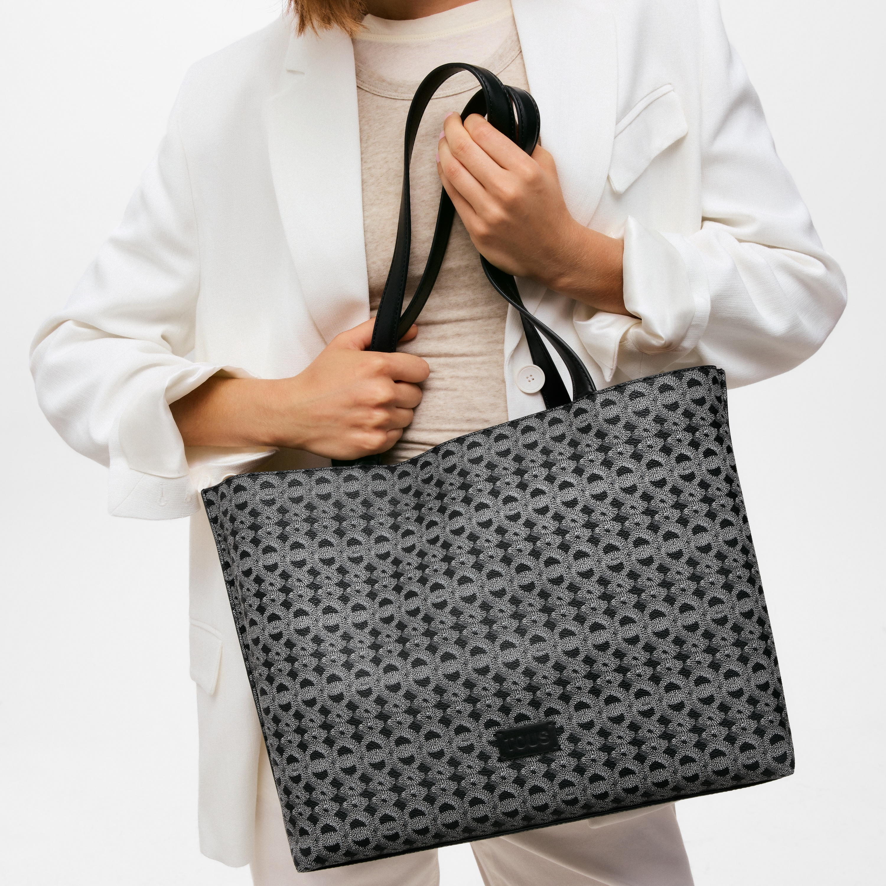 Large black Tote bag TOUS Infinity