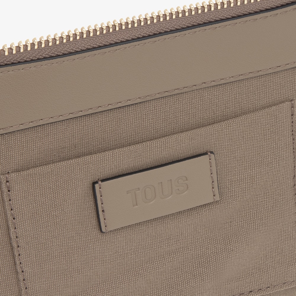 Taupe Clutch bag TOUS Infinity