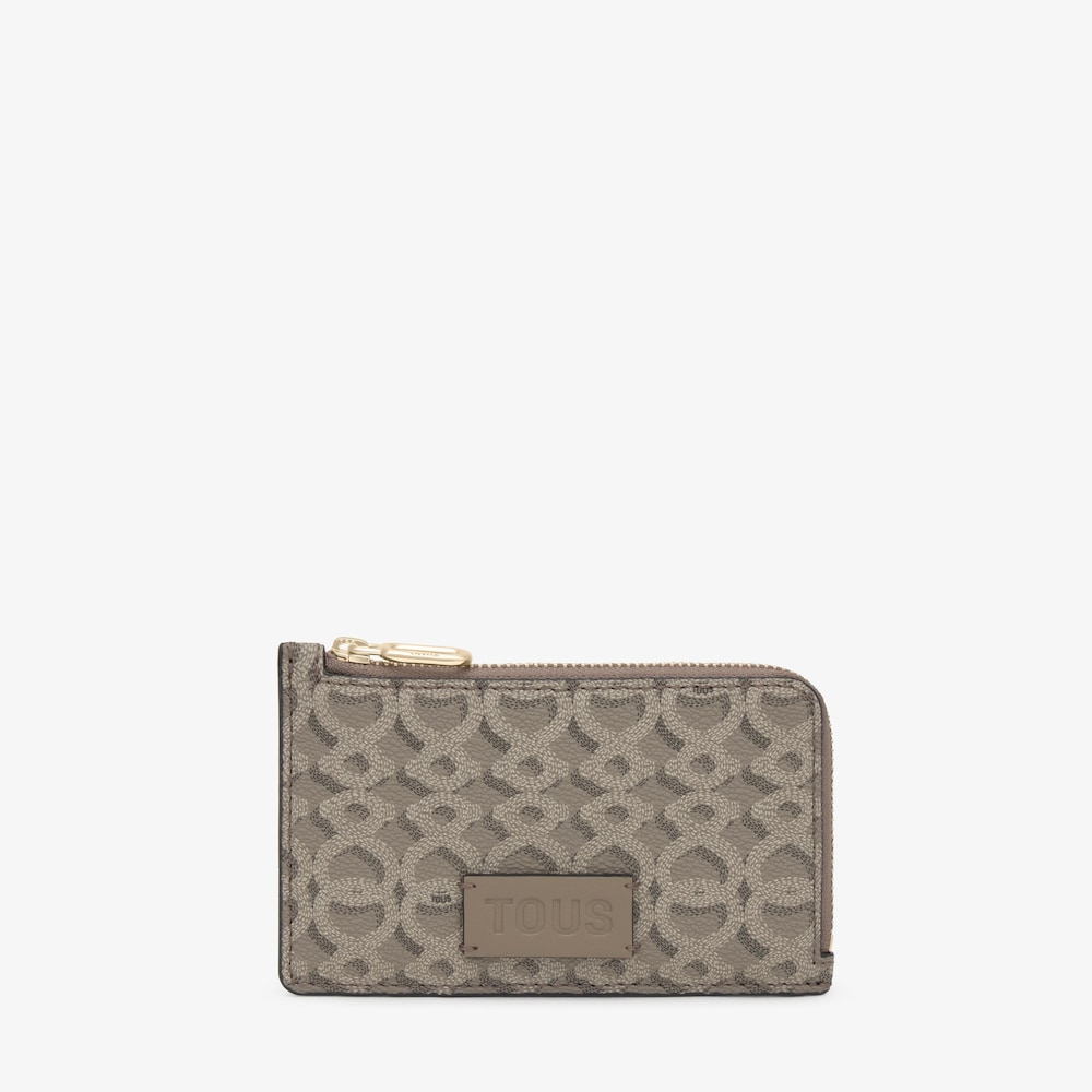 Taupe Change purse-cardholder TOUS Infinity
