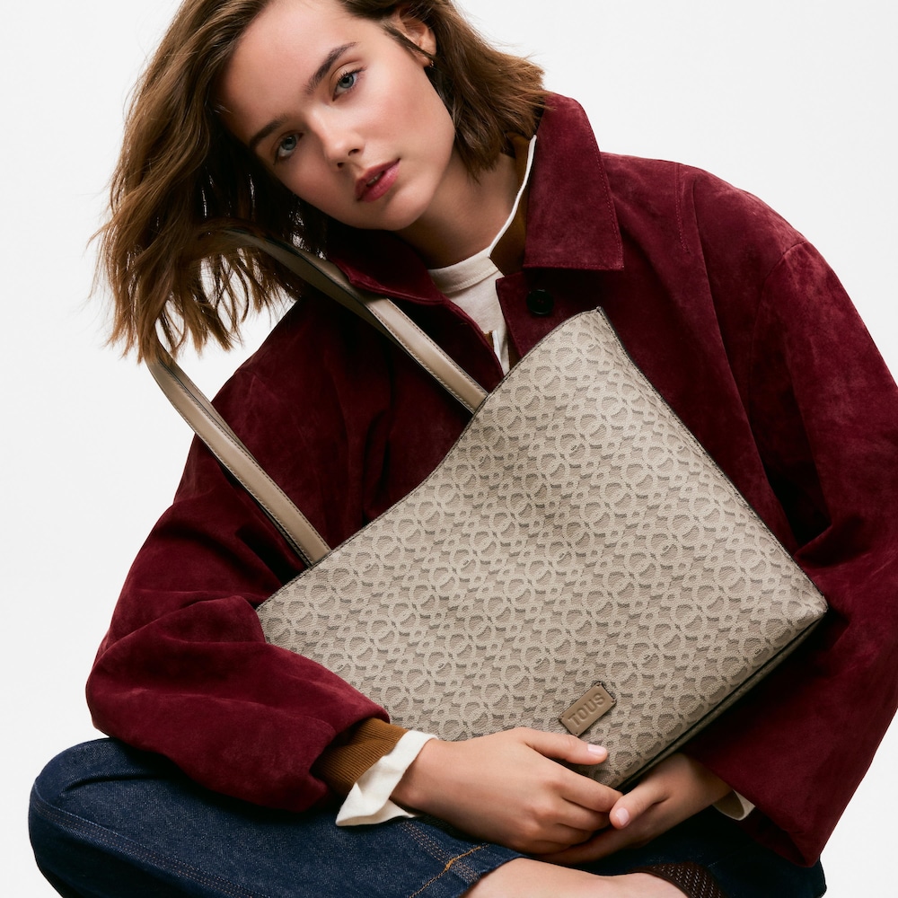 Medium taupe Bucket bag TOUS Infinity