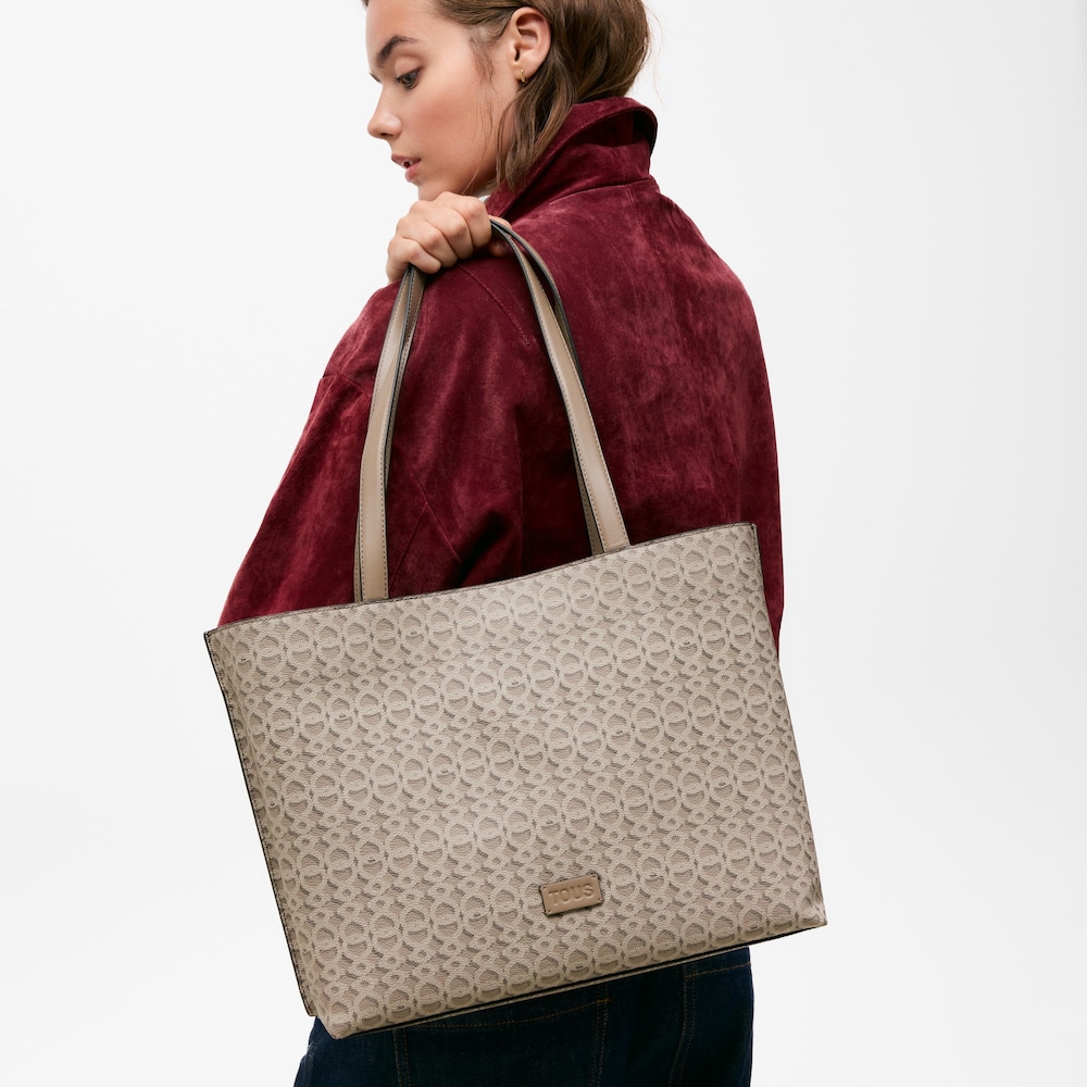 Medium taupe Bucket bag TOUS Infinity