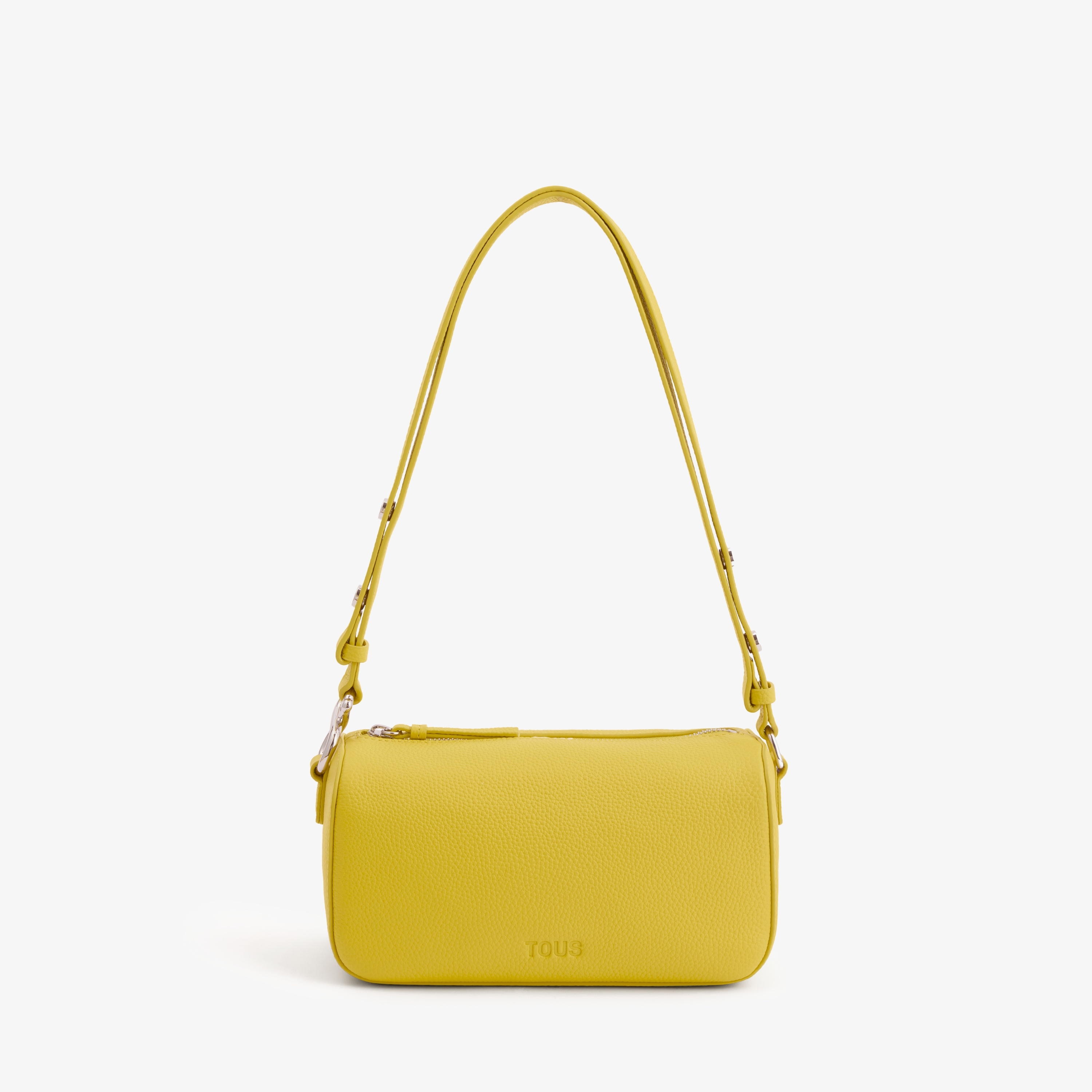 Mustard-colored leather Crossbody bag TOUS Infinity