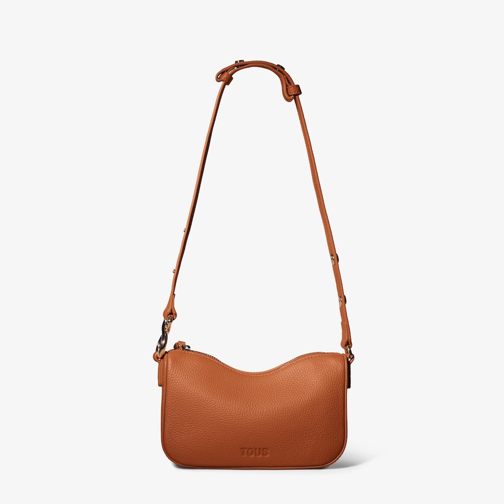 Bolso de hombro en piel naranja TOUS Infinity