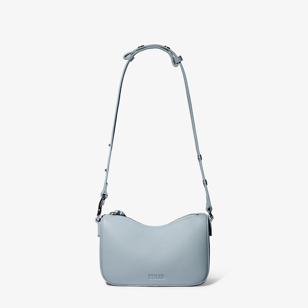 Bolso de hombro en piel azul TOUS Infinity