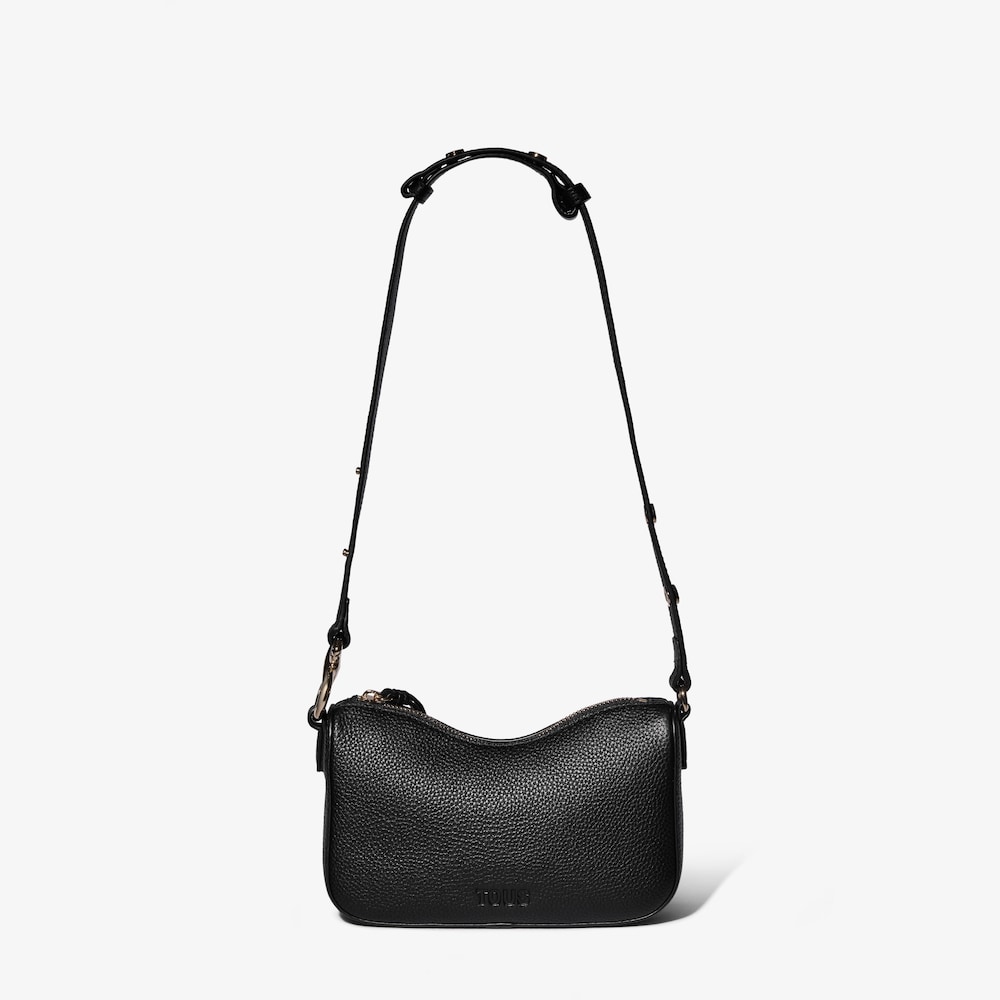 Bolso de hombro en piel negra TOUS Infinity