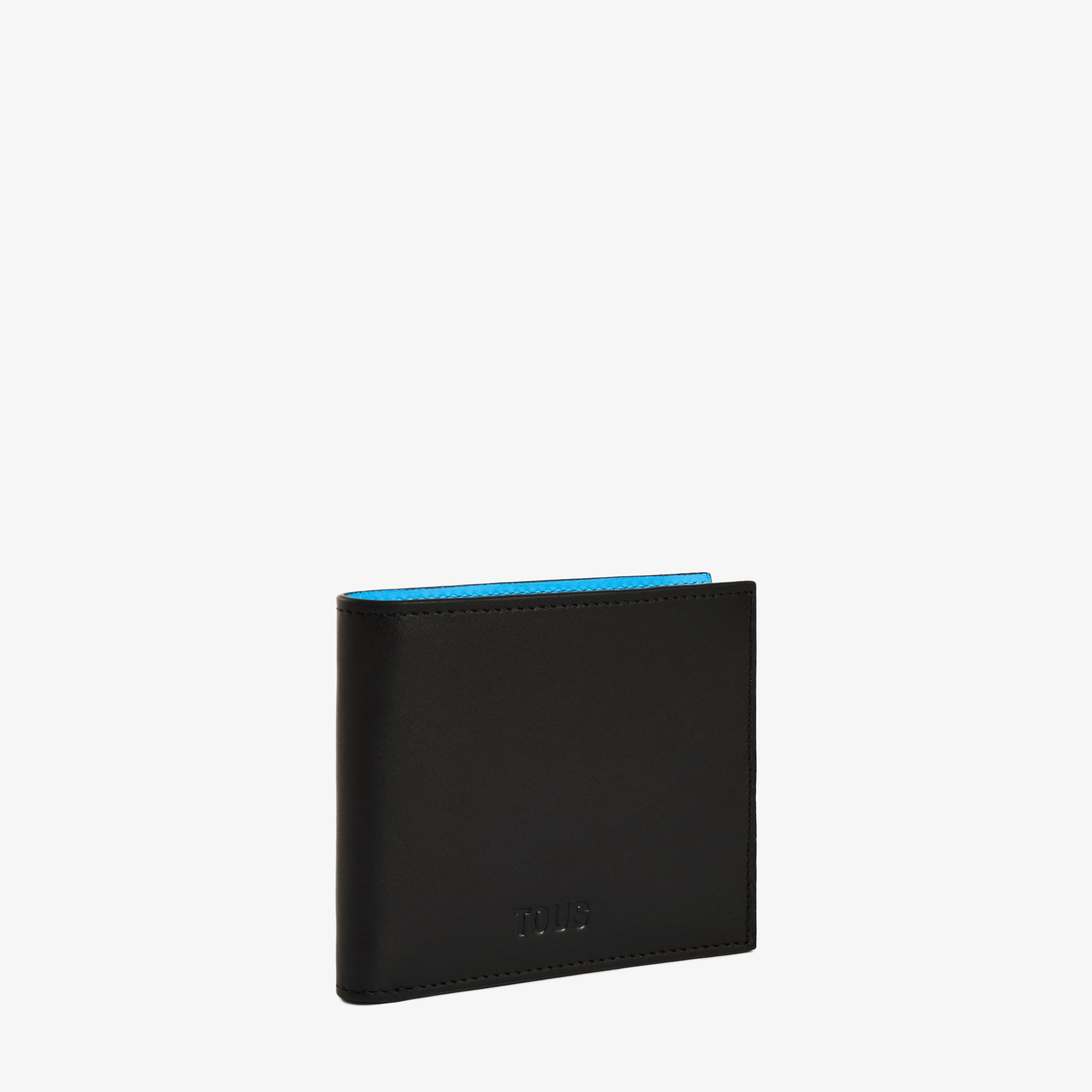 Medium black and blue leather Wallet TOUS Man