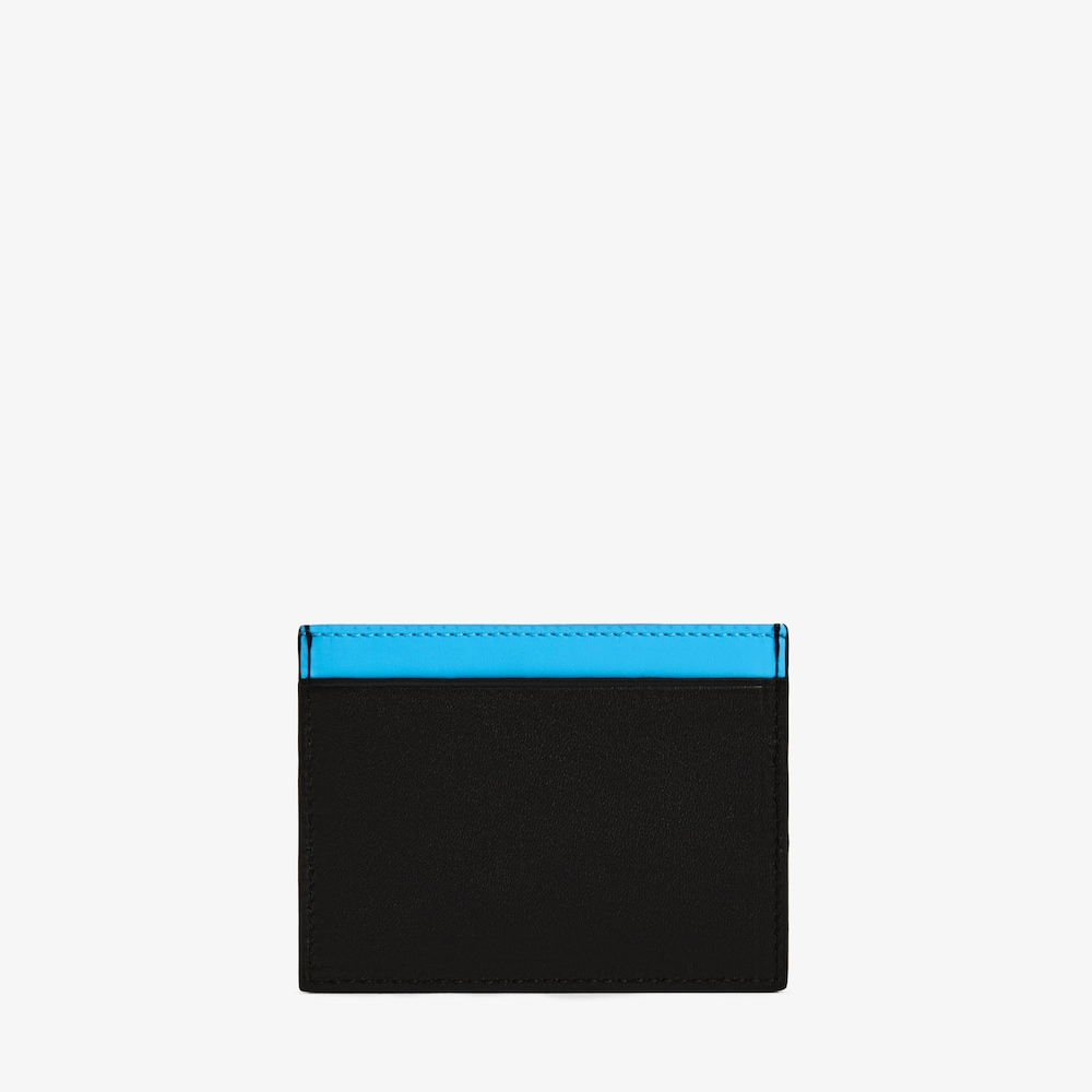 Black and blue leather Cardholder TOUS Man