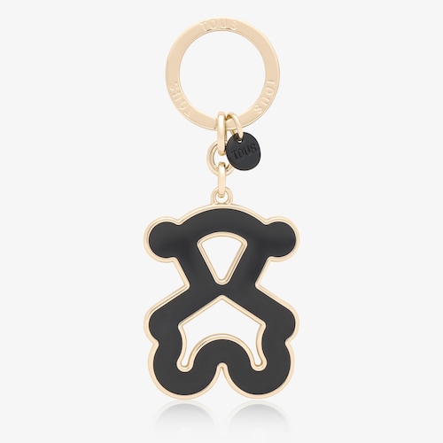 ブラック&ゴールドカラーのベアキーホルダー TOUS Bear 
