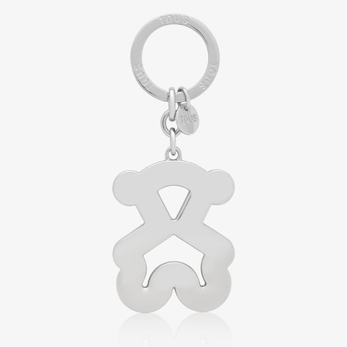 シルバーカラーのベアキーホルダー TOUS Bear 