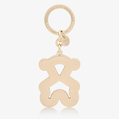 ゴールドカラーのベアキーホルダー TOUS Bear 