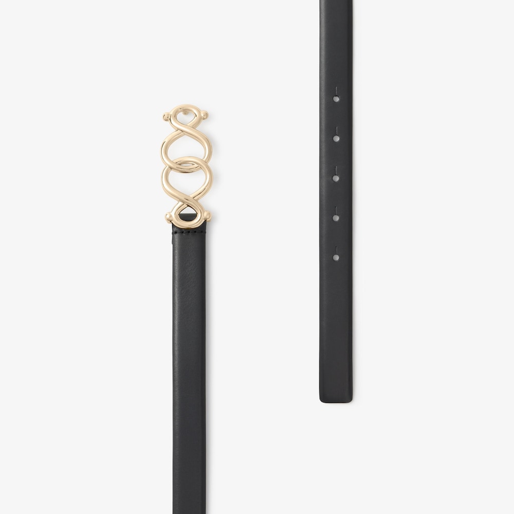100&nbsp;cm black leather Belt TOUS Infinity