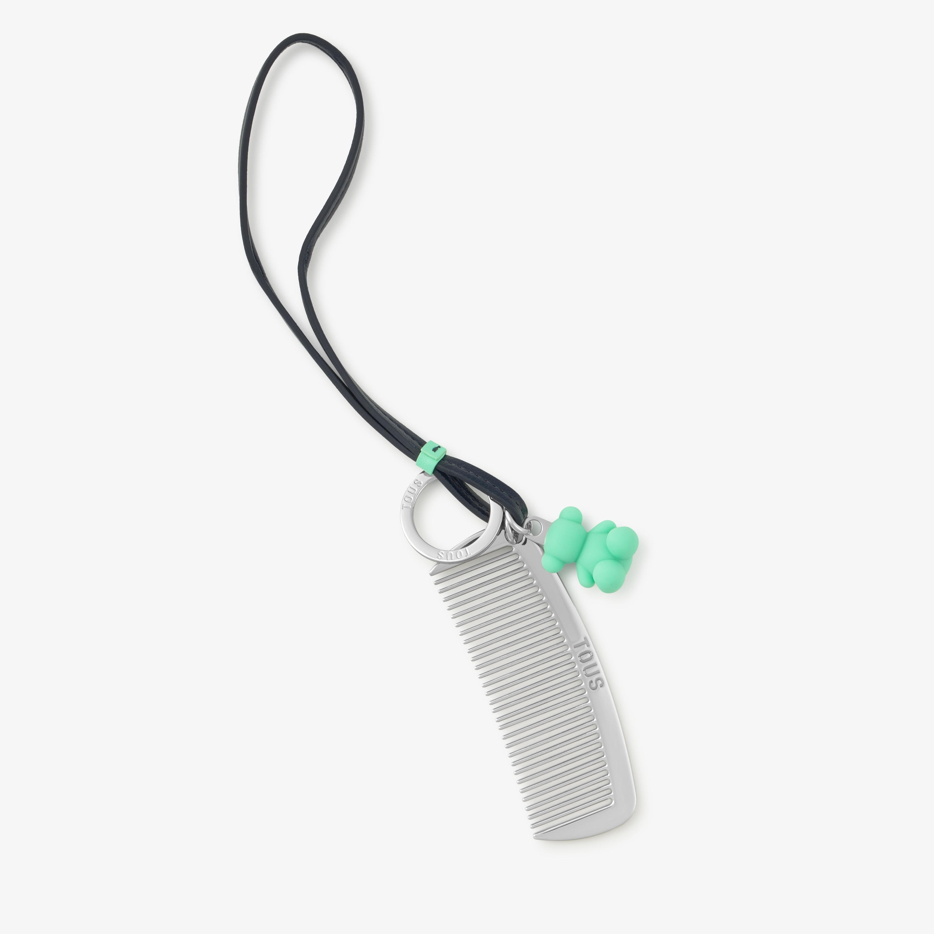 Navy blue bear and comb Charm TOUS Llaveros