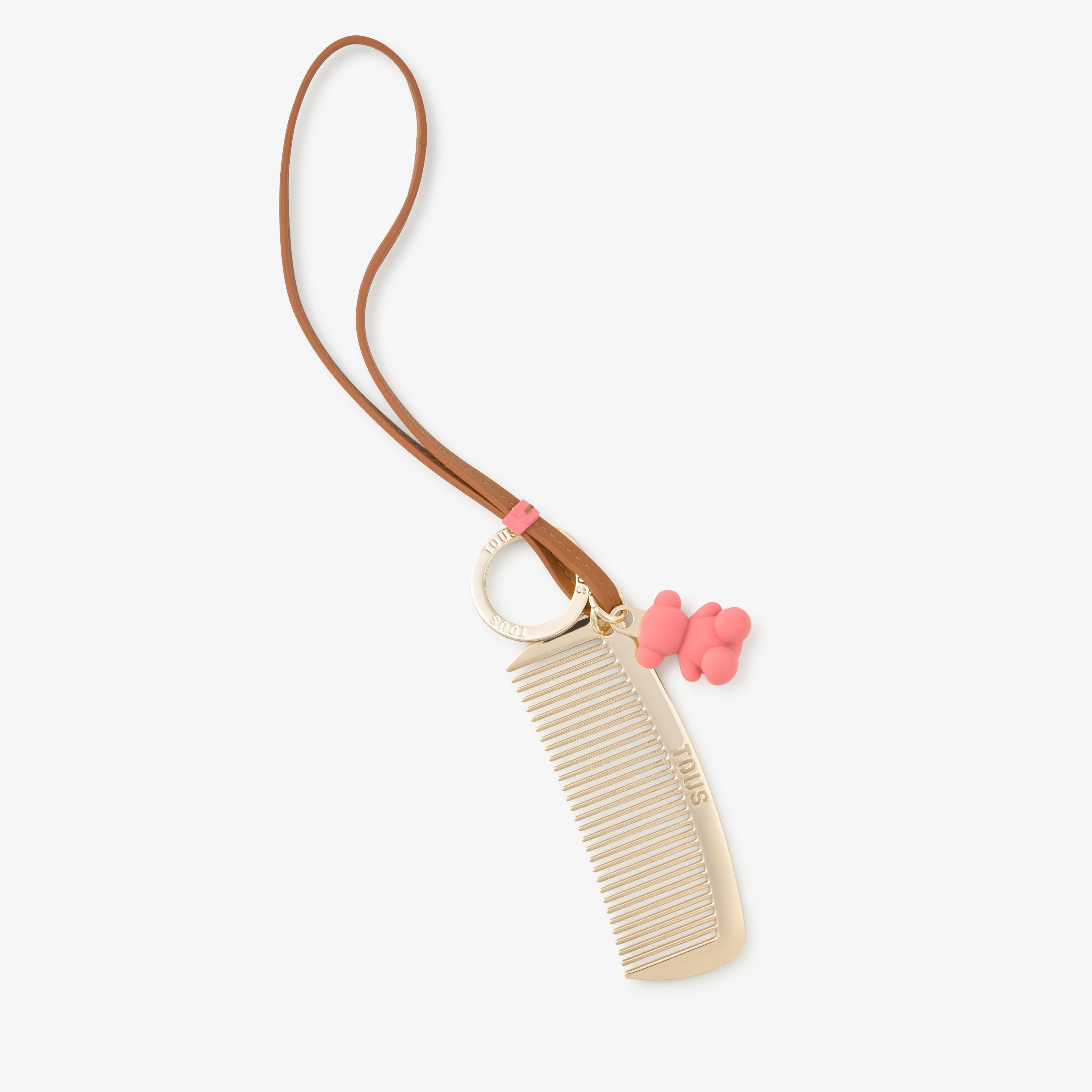 Camel-colored bear and comb Charm TOUS Llaveros
