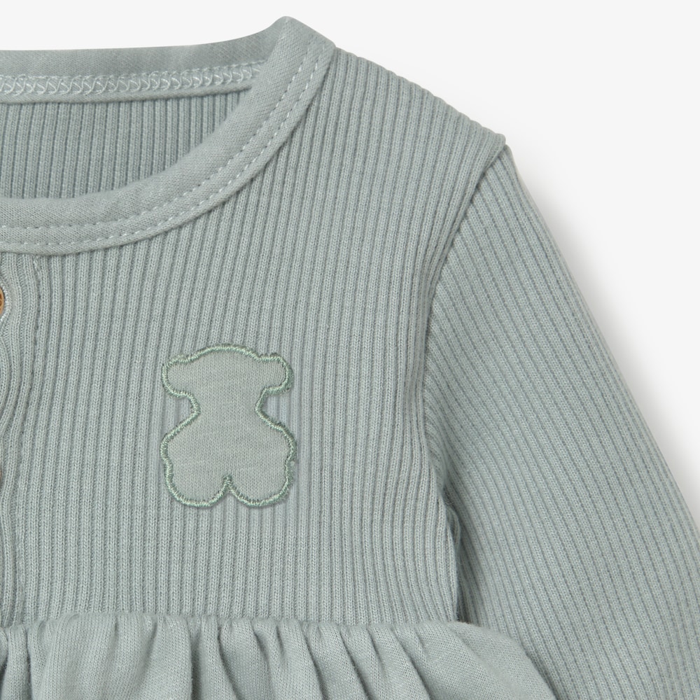 Const green baby bodysuit with skirt