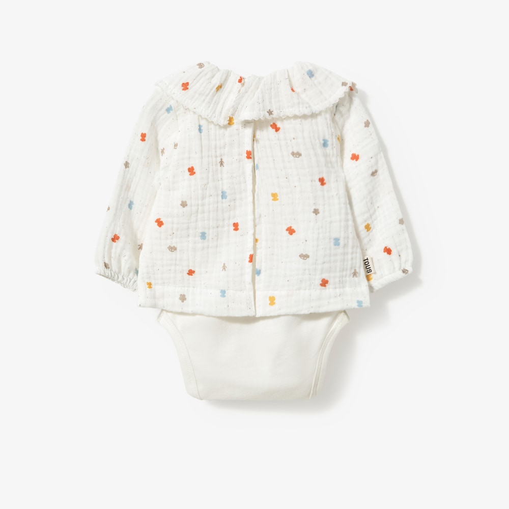 Baby bodysuit with blouse in natural-coloured Cool