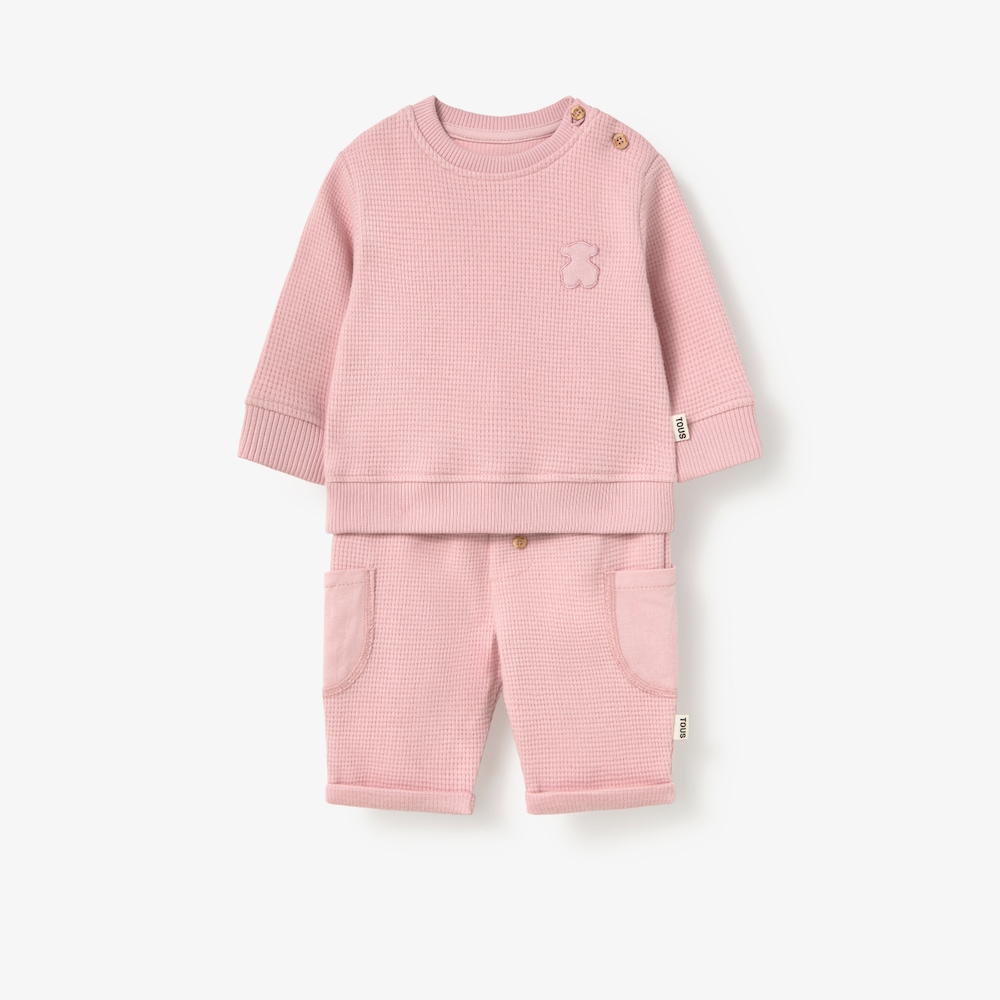 Const pink sports baby outfit