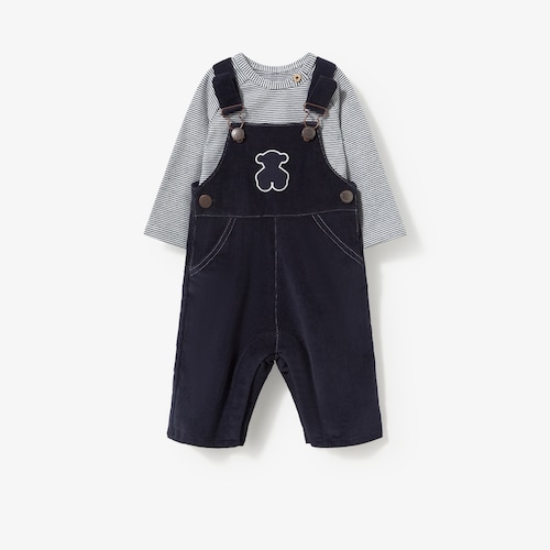Conjunto de beb&eacute; ni&ntilde;o con peto Blue azul