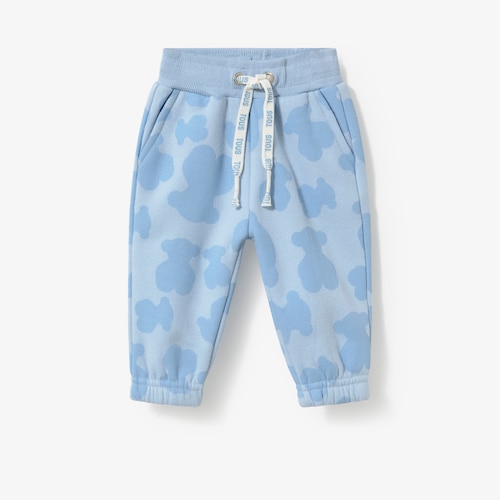 Pantal&oacute;n deportivo con osos Casual celeste