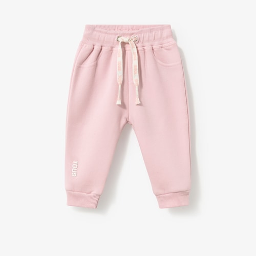 Plain Casual pink tracksuit bottoms