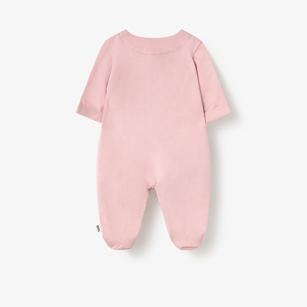 Const pink baby romper