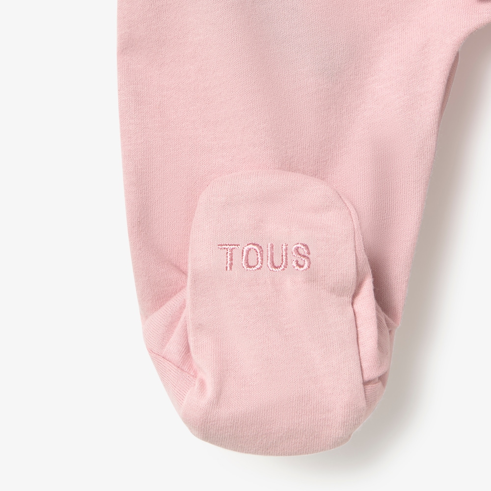 Const pink baby romper