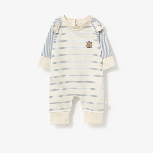 Blue Risc baby romper with ears