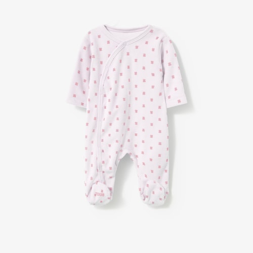 Pelele de beb&eacute; cruzado Little rosa