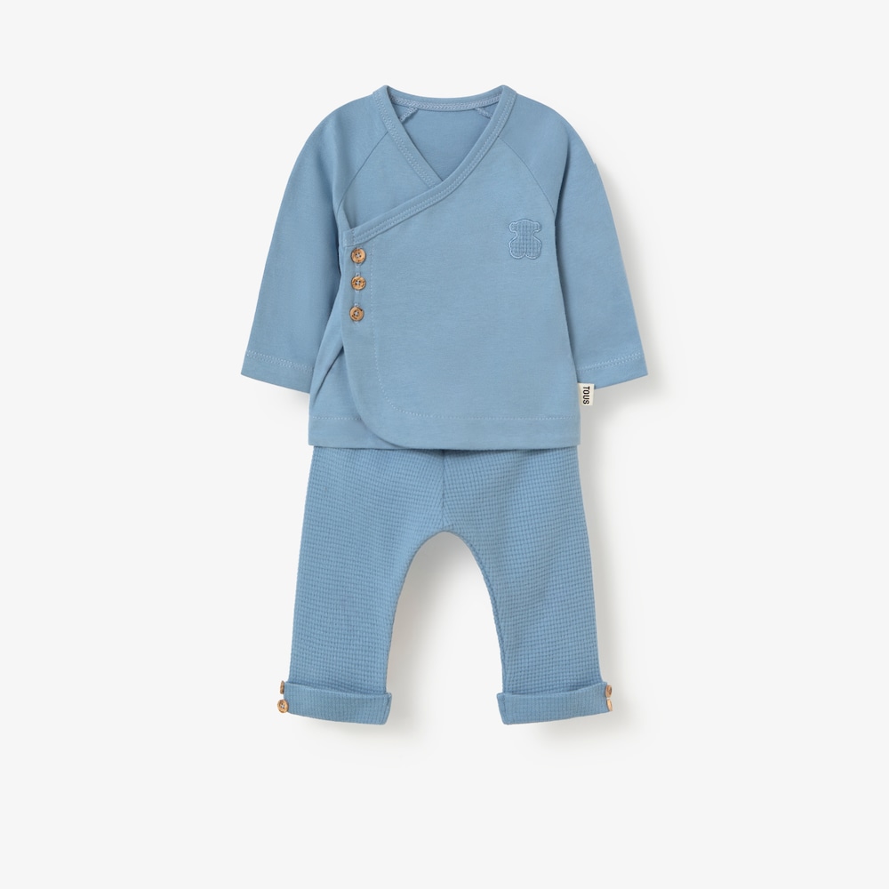 Blue Const cross-over baby set