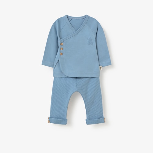 Blue Const cross-over baby set
