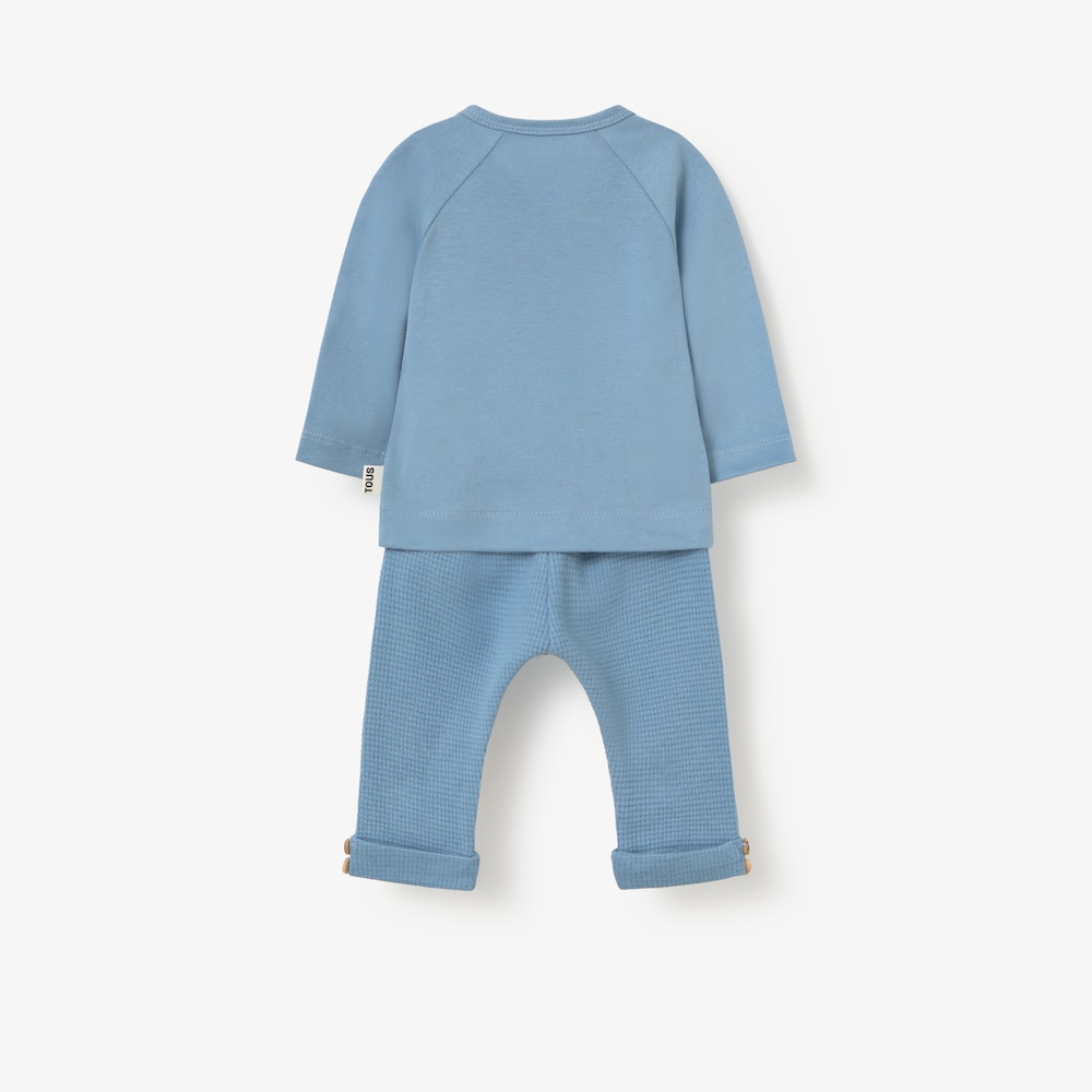 Blue Const cross-over baby set