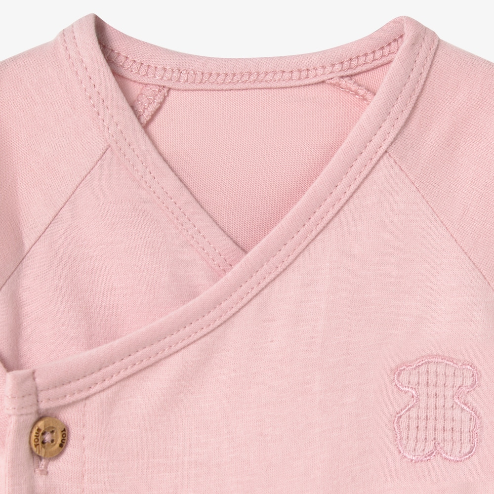 Pink cross-over baby set