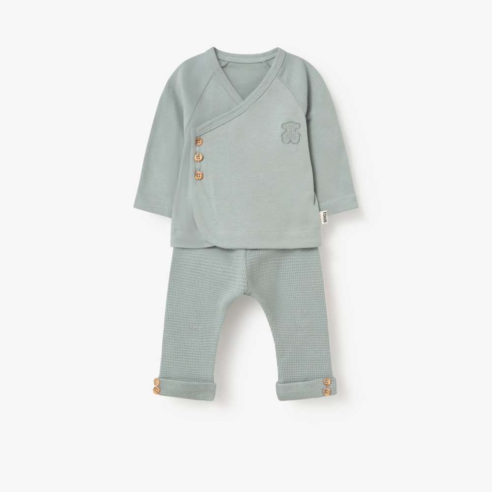 Green Const cross-over baby set