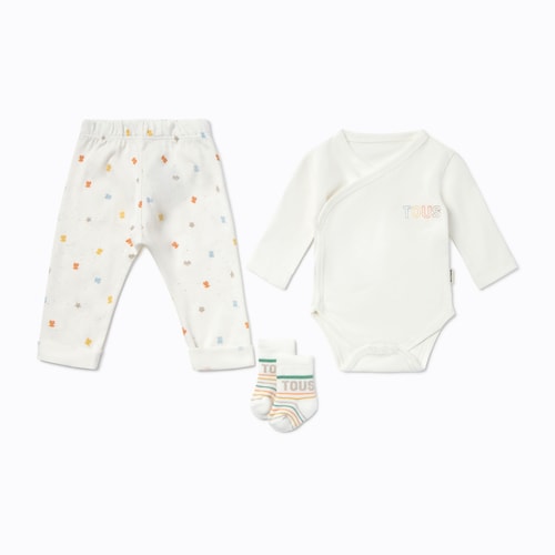 Cool ecru baby first outfit set