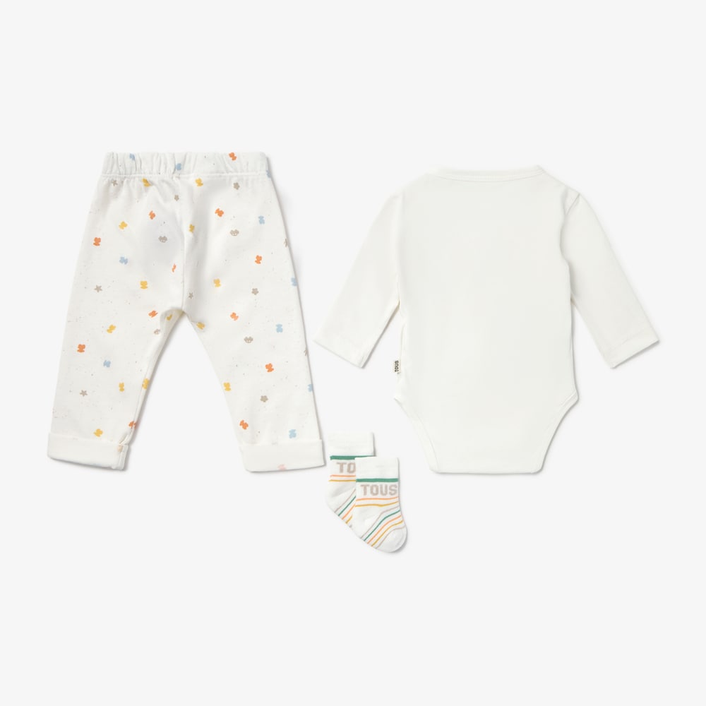 Cool ecru baby first outfit set