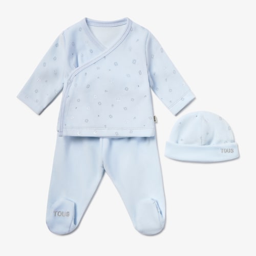 Set de nad&oacute; per a primera posada Glitter blau cel