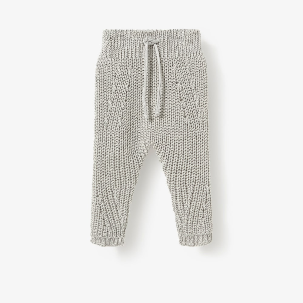 Grey knitted newborn baby set